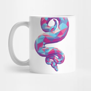 Soft Colorful Geometric Snake Mug